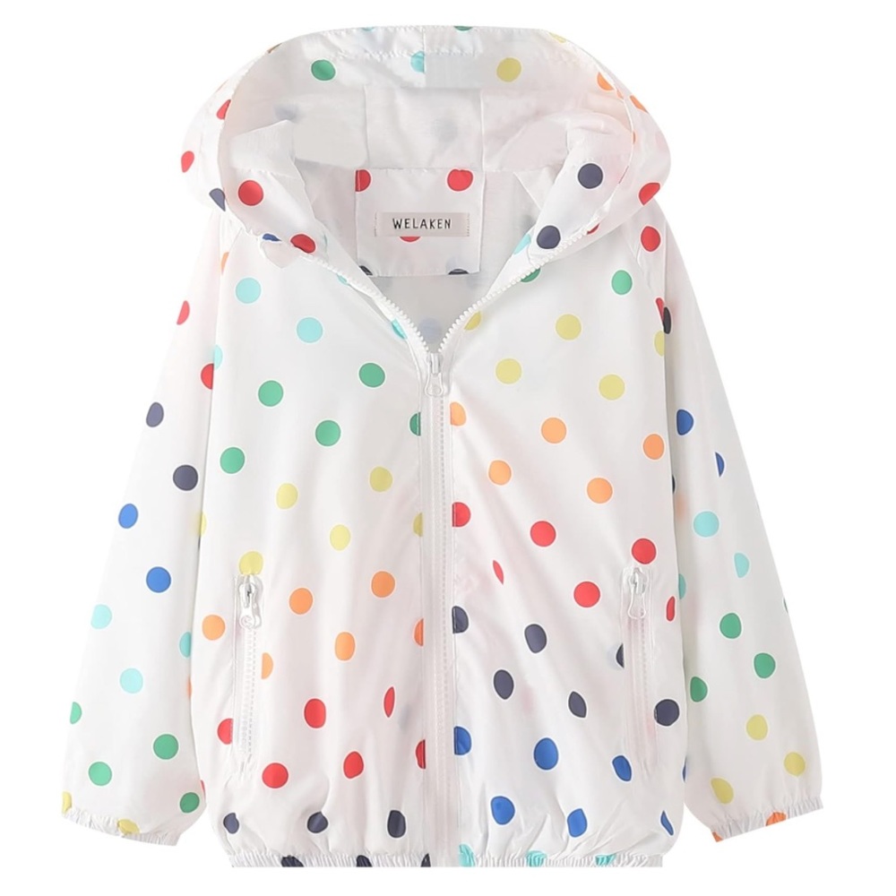 ELAKEN Lightweight Water-Resistant Jacket for Kids & Toddler Girls